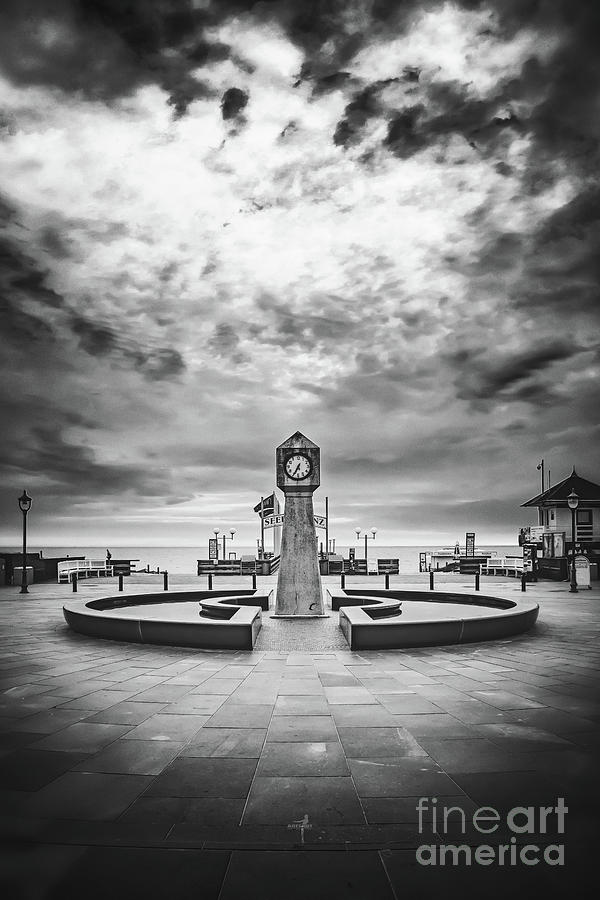 Clock Photograph - Baltic Sea Ruegen - Seaside Resort Binz by ARTSHOT - Photographic Art