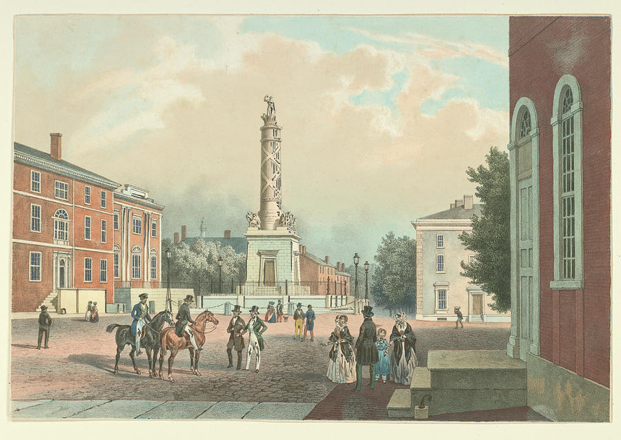 Baltimore Battle Monument 1848 Photograph by Ricky Barnard