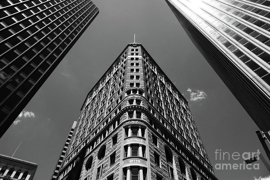 Baltimore Fidelity Building in Monochrome Photograph by James Brunker