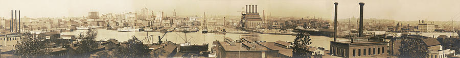 Baltimore from Federal Hill circa 1906 Photograph by Bill Cannon