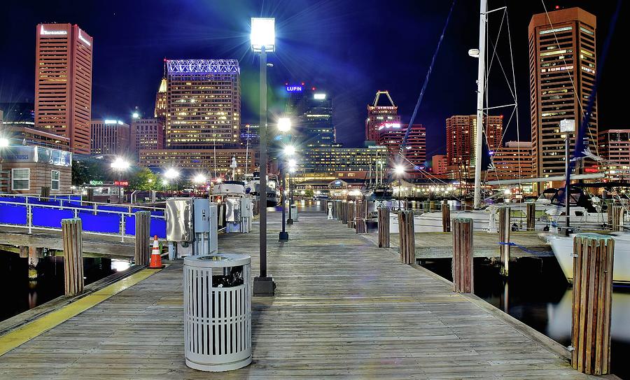 Baltimore Harbor Dock Photograph by Frozen in Time Fine Art Photography