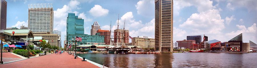 Baltimore Harbor Panorama Photograph by Chris Montcalmo