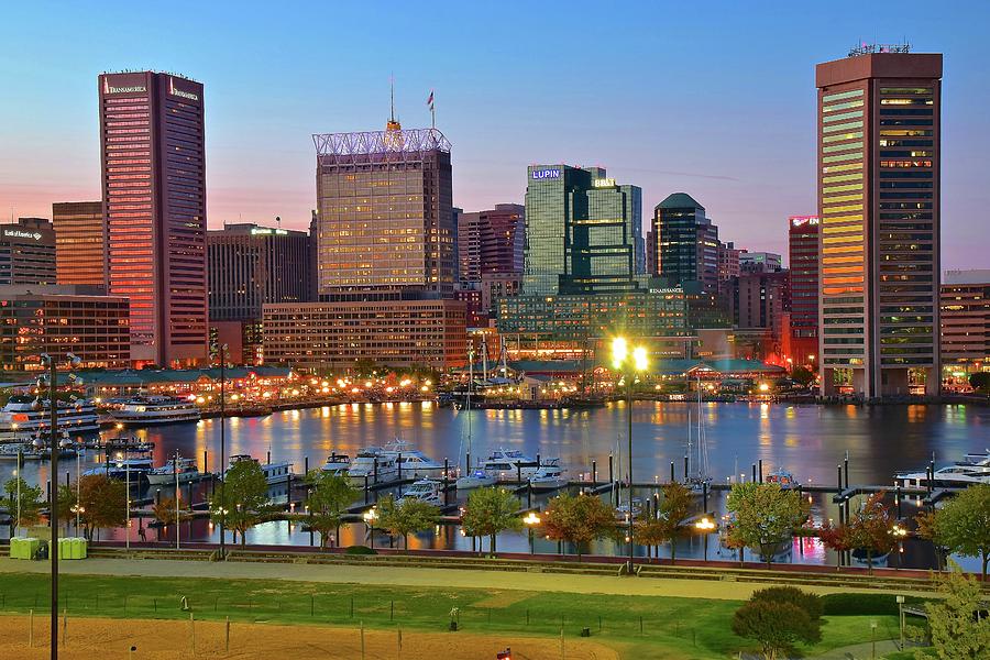 Baltimore in Vivid Color Photograph by Frozen in Time Fine Art Photography