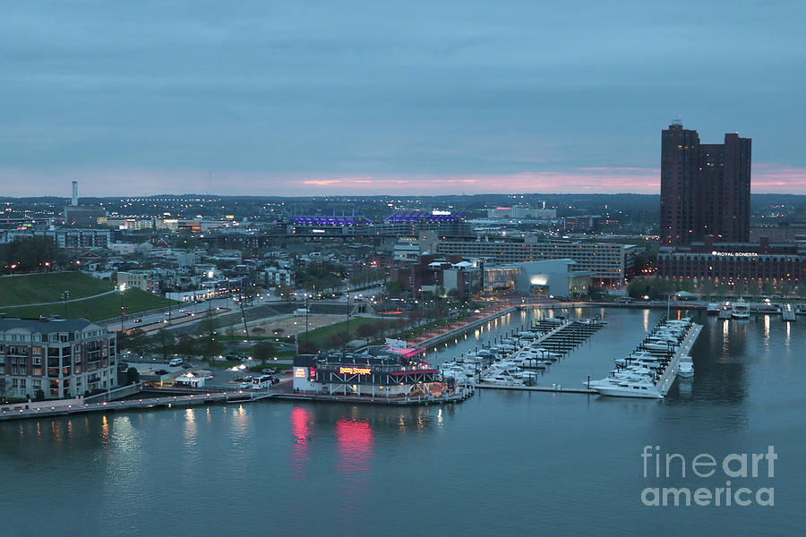 Baltimore Inner Harbor at Sunset Photograph by Carol Groenen