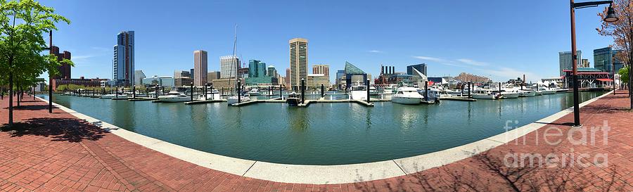 Baltimore Inner Harbor Panorama Photograph by Carol Groenen