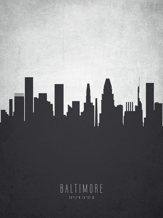 Baltimore Maryland Cityscape 19 Digital Art