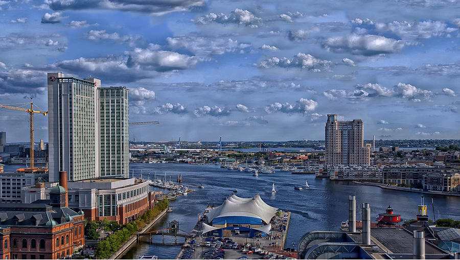 Baltimore Photograph - Baltimore Maryland Inner Harbor by Movie Poster Prints