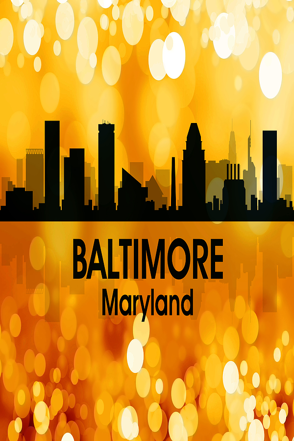 Baltimore MD 3 Vertical Digital Art by Angelina Tamez