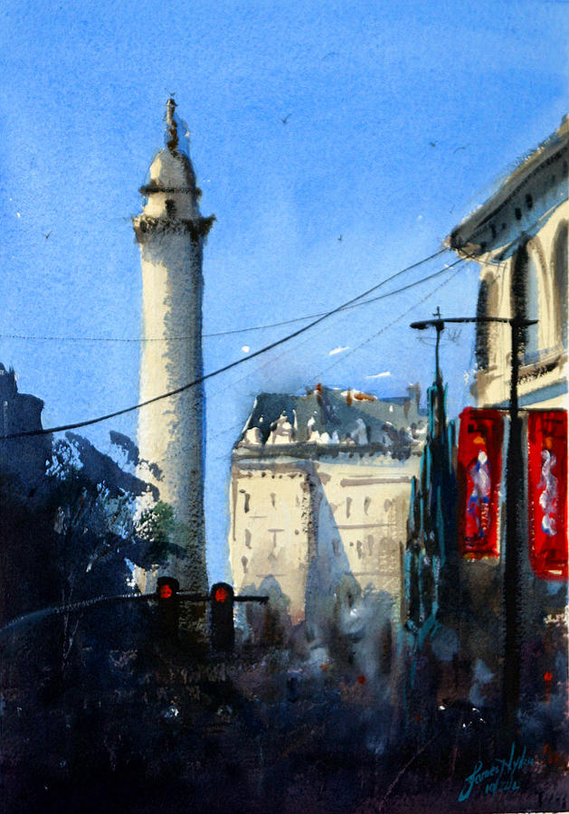 Baltimore Painting - Baltimore, Near Peabody by James Nyika Baltimore Painting - Baltimore, Near Peabody by James Nyika
