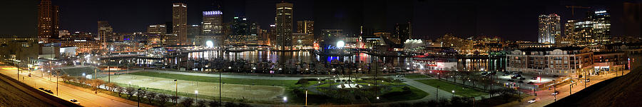 Skyscraper Photograph - Baltimore Nights by Brent L Ander