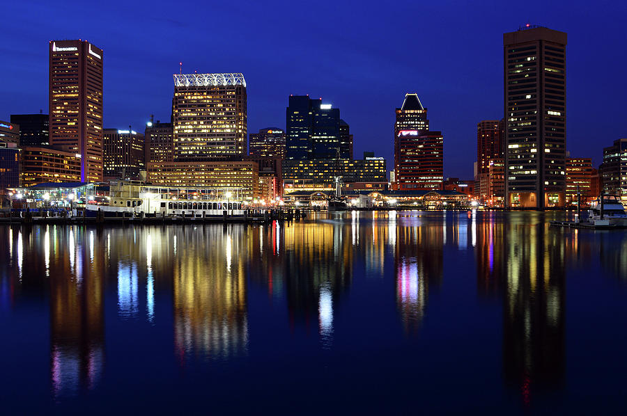 Baltimore Nights Photograph by James Kirkikis