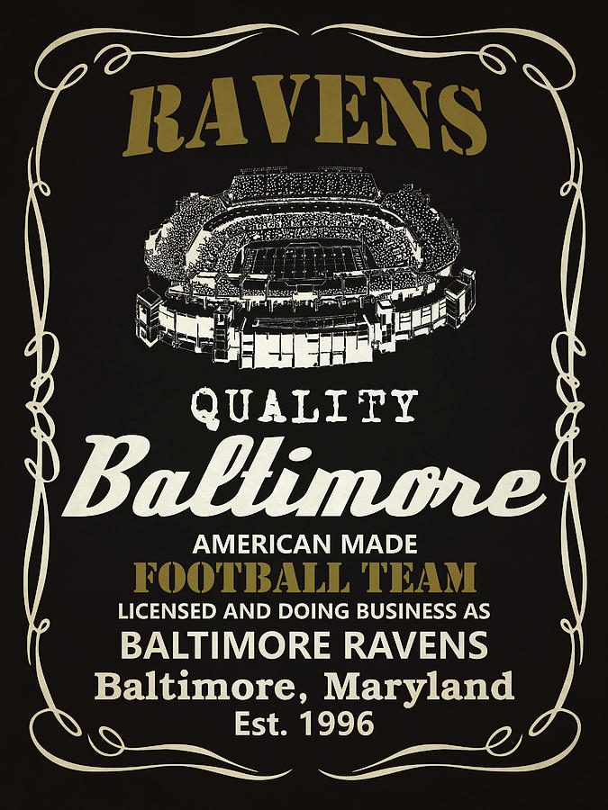 Baltimore Ravens Poster by Joe Hamilton - Pixels