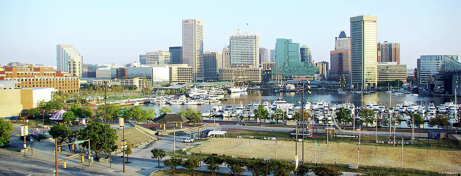 Baltimores Inner Harbor Photograph by Brian Wallace