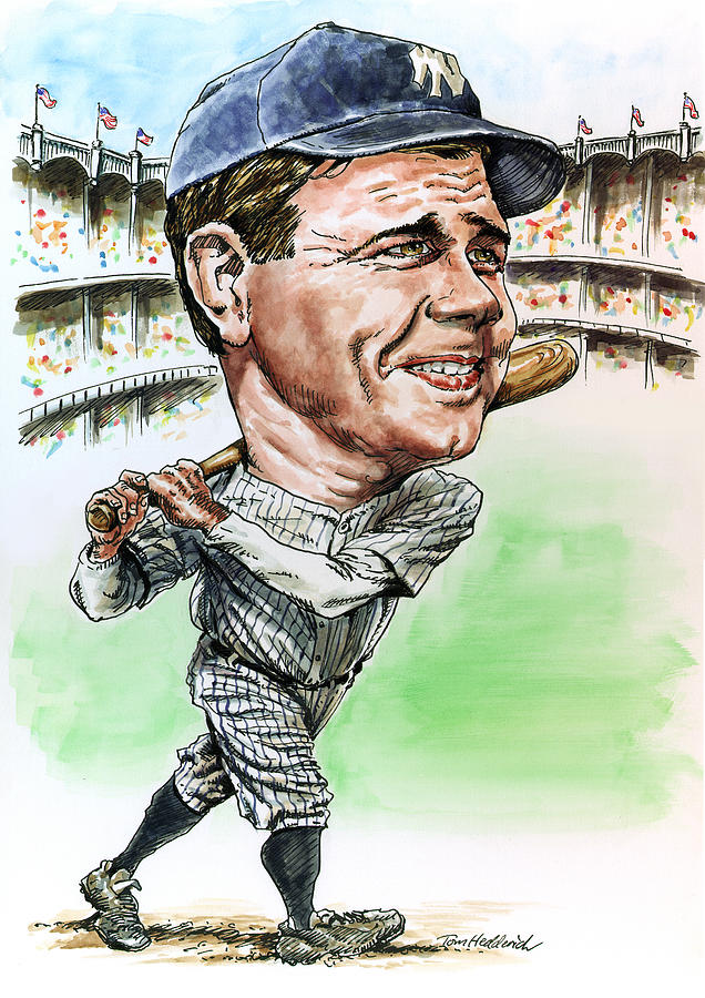 Babe Ruth Painting - Bambino by Tom Hedderich