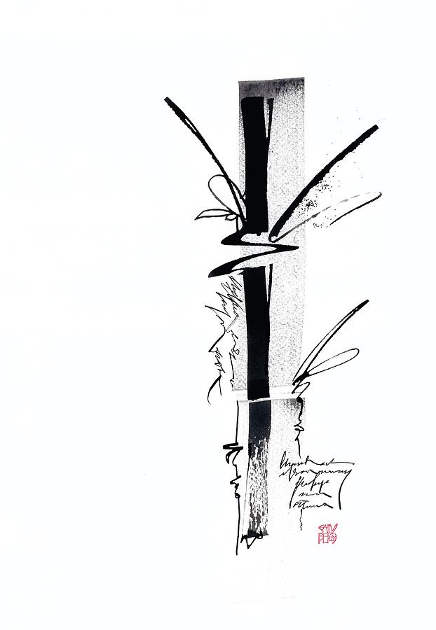 Bamboo 6 Drawing by Sally Penley