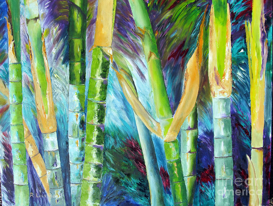 Bamboo Delight Painting by Lisa Boyd
