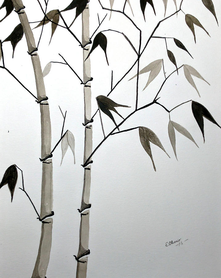 Bamboo Painting by Edwin Alverio
