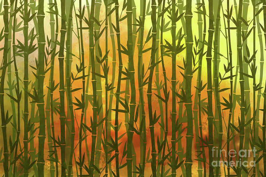 Nature Digital Art - Bamboo Forest by Peter Awax