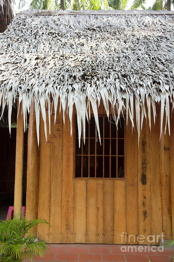 Bamboo Hut Asian  Photograph by Chuck Kuhn