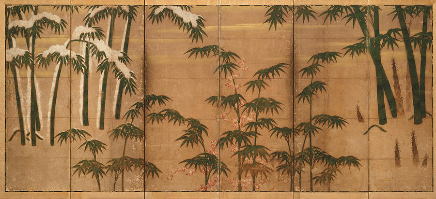 Bamboo in the Four Seasons Painting by Eastern Accents