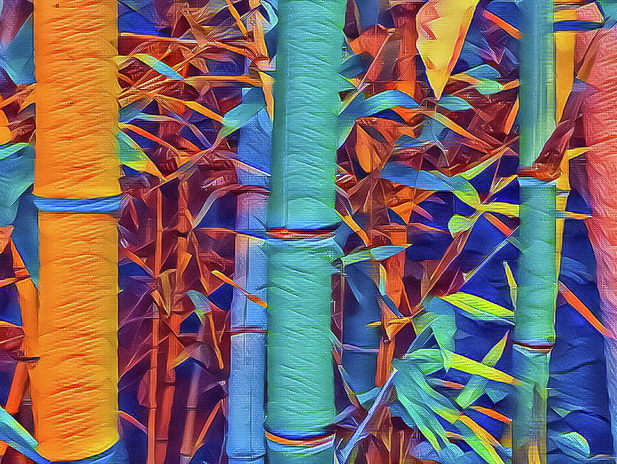 Bamboo Mixed Media by Jonathan Nguyen