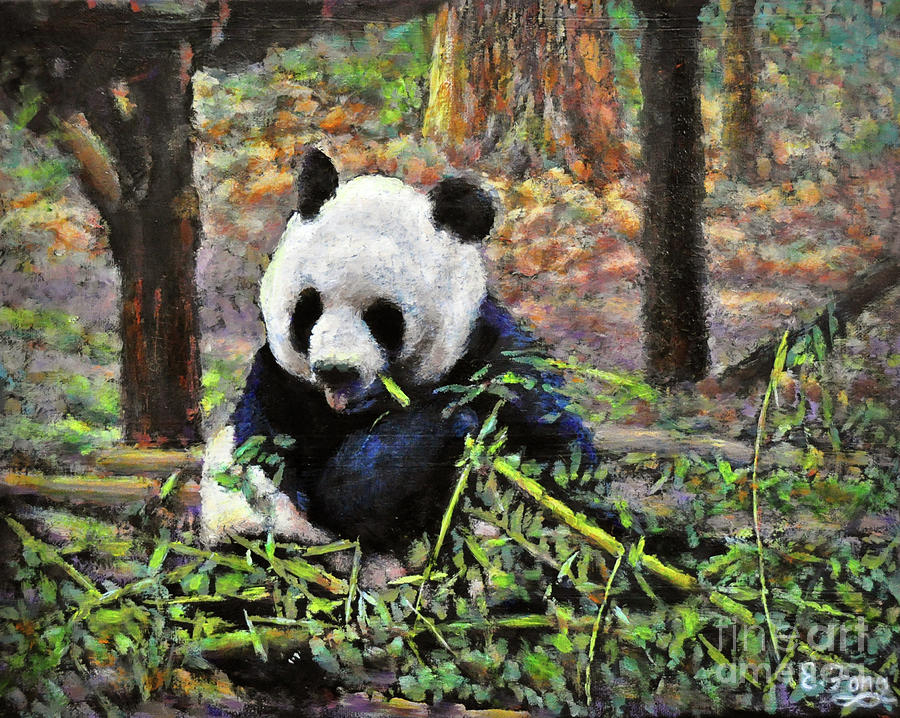 Bamboo Loving Painting by Eileen  Fong