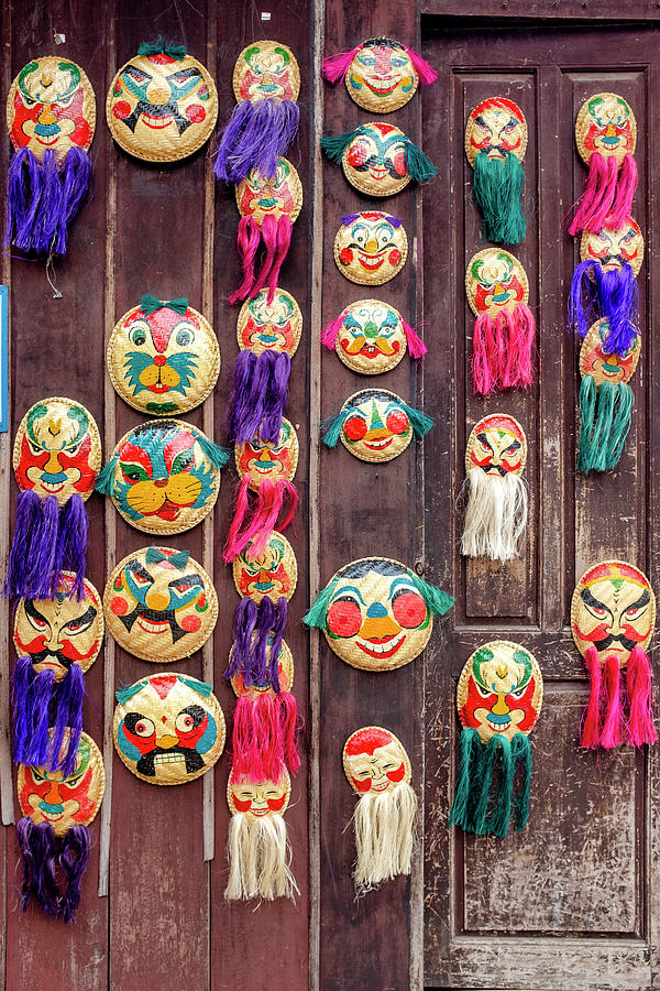 Bamboo Masks Photograph by Fabrizio Troiani Fine Art America