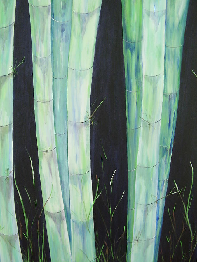 Bamboo Painting - Bamboo by Murielle Hebert