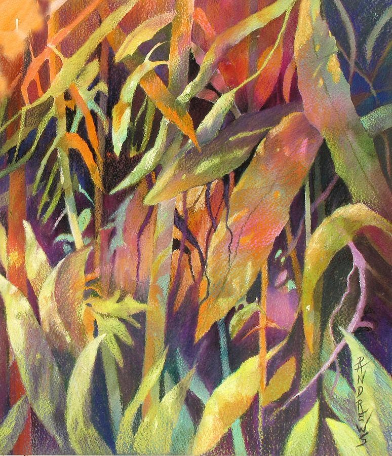 Bamboo Patterns Painting by Rae Andrews