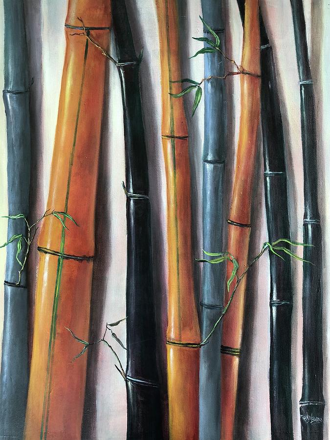 Bamboo Rhythm  Painting by Rand Burns