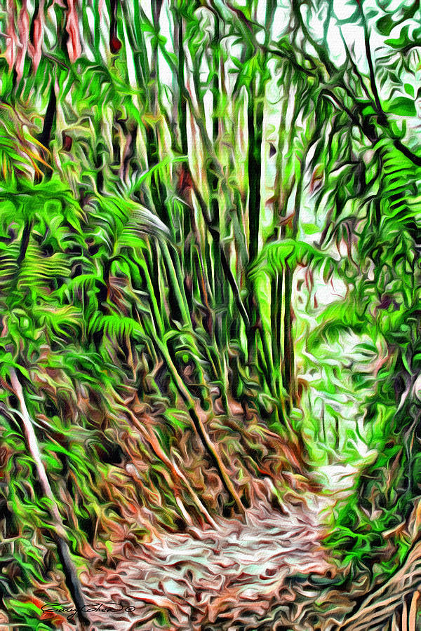 Bamboo Walk Digital Art