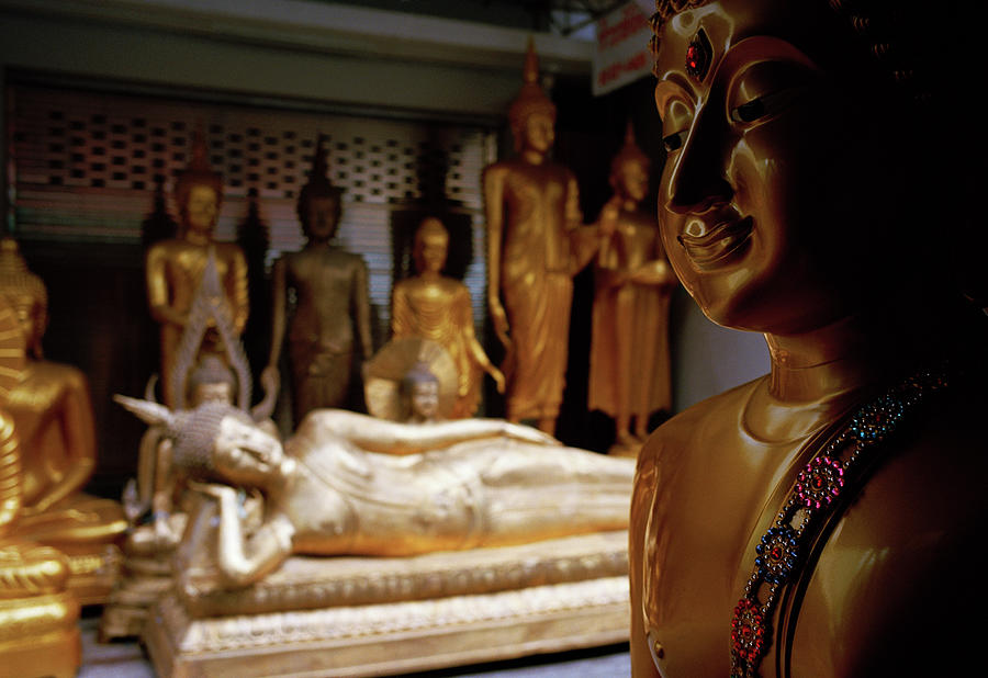 Bamrung Muang Reclining Buddha Of Bangkok Photograph by Shaun Higson