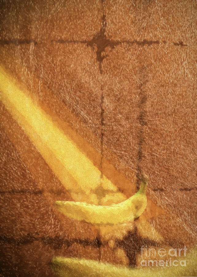 Fruit Photograph - Banana and gold by Roberto Giobbi