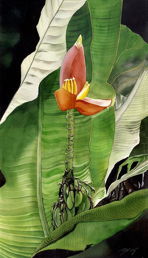 Banana Blossom Painting by Alfred Ng