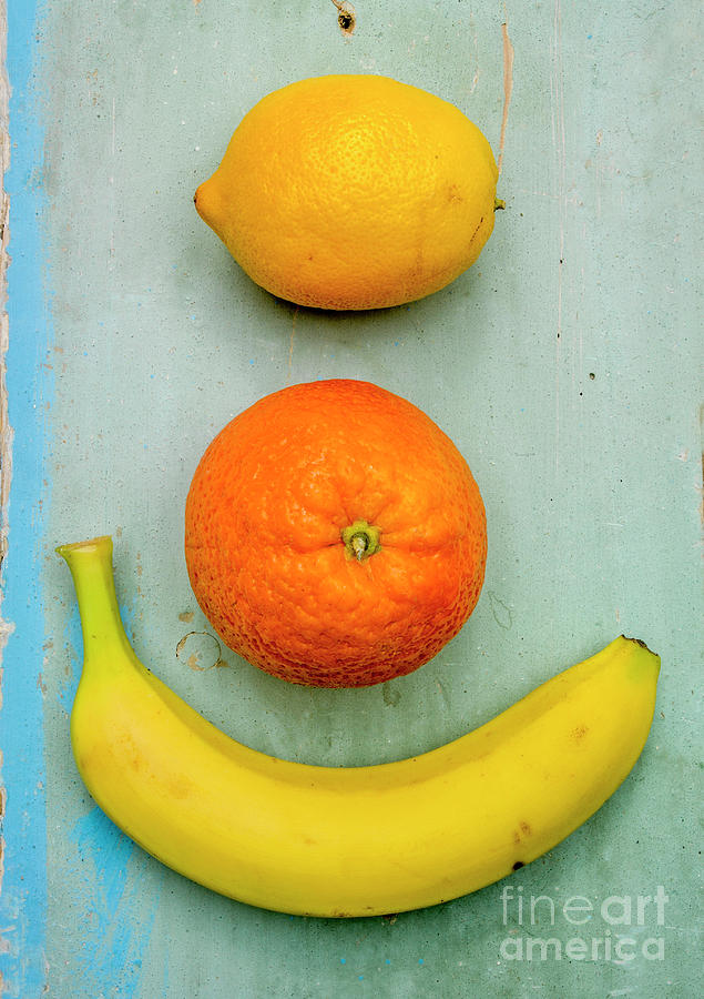 Still Life Photograph - Banana, citrus and orange by Bernard Jaubert