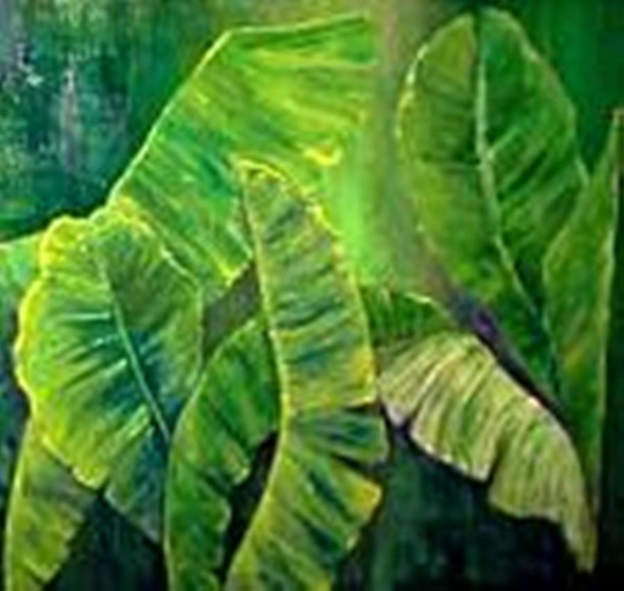 Banana Leaves Painting by Carol P Kingsley Banana Leaves Painting by Carol P Kingsley
