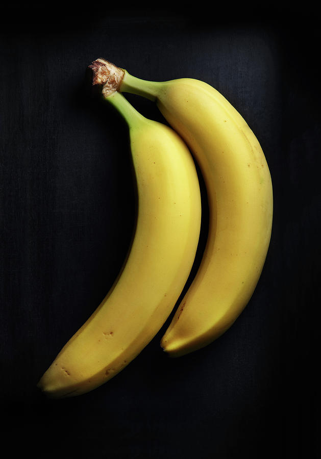 Banana On Dark Background. Photograph