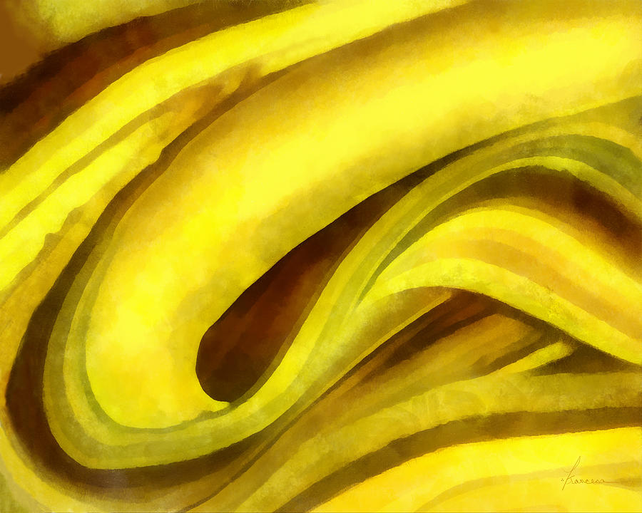 Banana with Chocolate Digital Art by Frances Miller