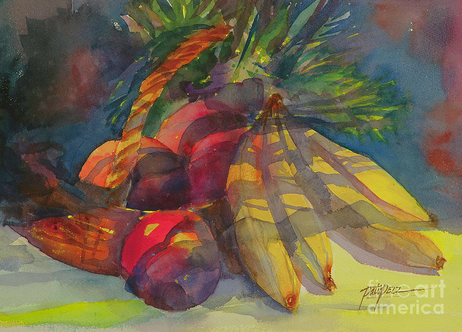 Bananas and Fruit Painting by Pati Pelz