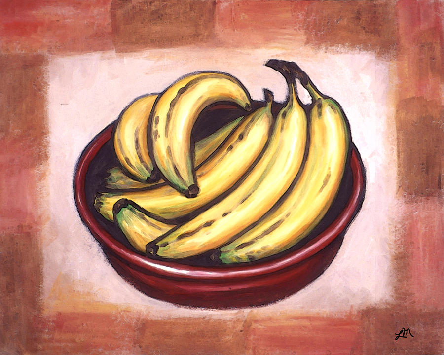 Bananas Painting - Bananas by Linda Mears Bananas Painting - Bananas by Linda Mears