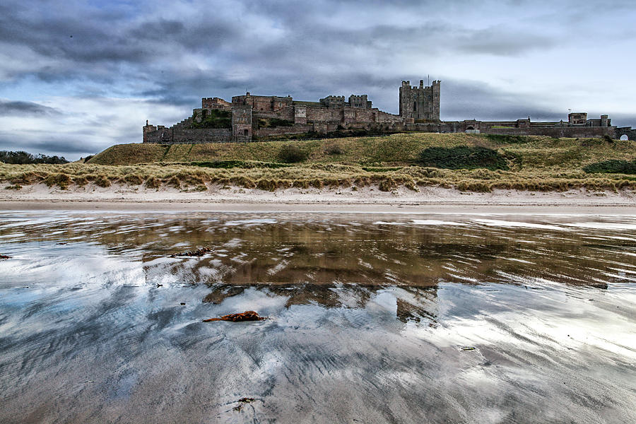 Banburgh Castle and Beach Photograph by Joy Newbould - Pixels