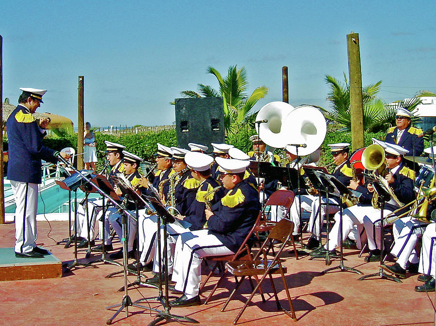 Band from Guasave for Fiesta at Mr. Moros in Las Glorias in Sinaloa, Mexico Photograph by Ruth Hager
