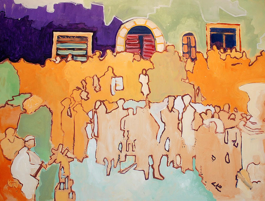 Band Painting - Banda di Villaggio by Kurt Hausmann Band Painting - Banda di Villaggio by Kurt Hausmann