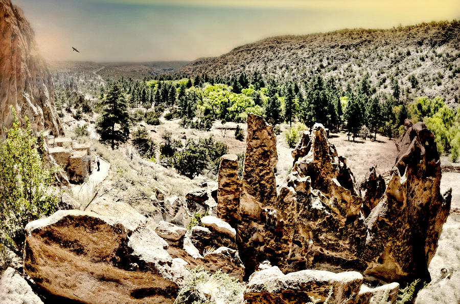 Bandelier National Monument Photograph - Bandelier National Park by Diana Angstadt