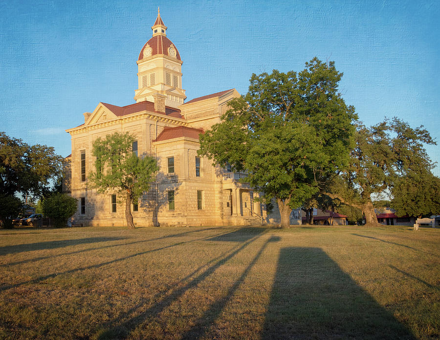 Architecture Photograph - Bandera Historic County Courthouse - Texas by Debra Martz