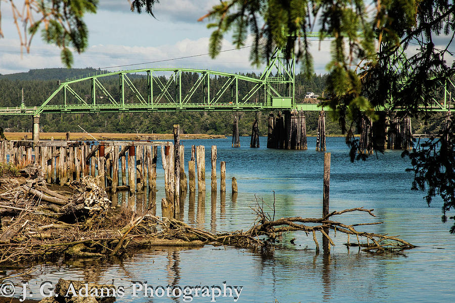 Bridge Photograph - Bandon Drawbridge by Jim Adams Bridge Photograph - Bandon Drawbridge by Jim Adams