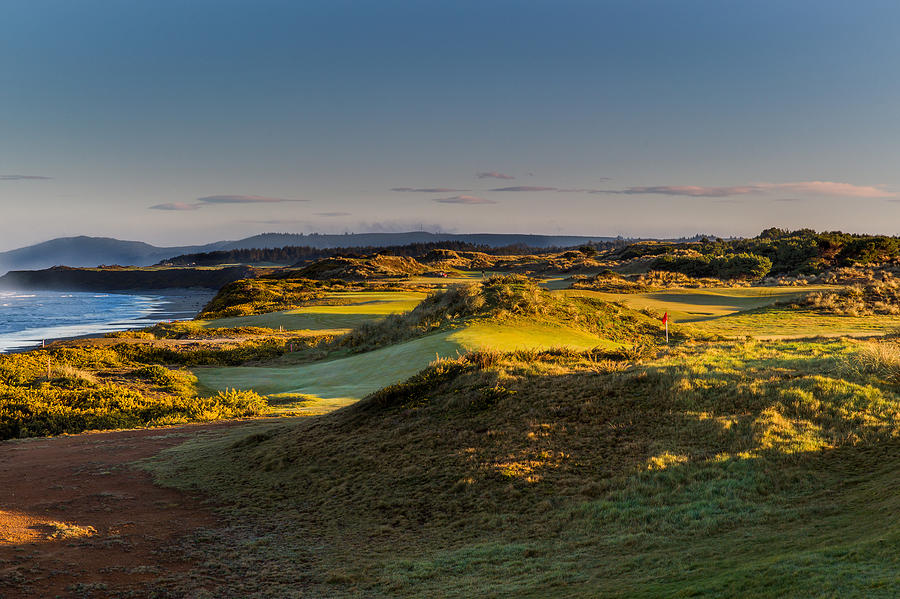 Early Morning at Bandon Dunes Photograph by Mike Centioli