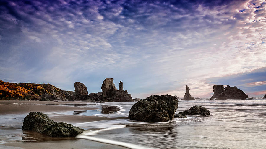 Bandon Sea Stacks Photograph by Wes and Dotty Weber