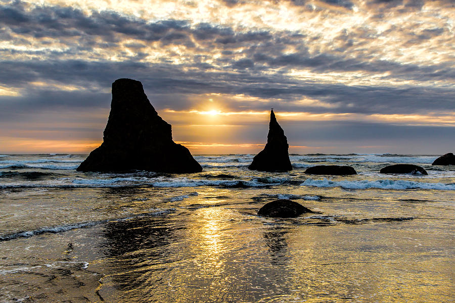 Bandon Sunset Photograph by Mike Centioli
