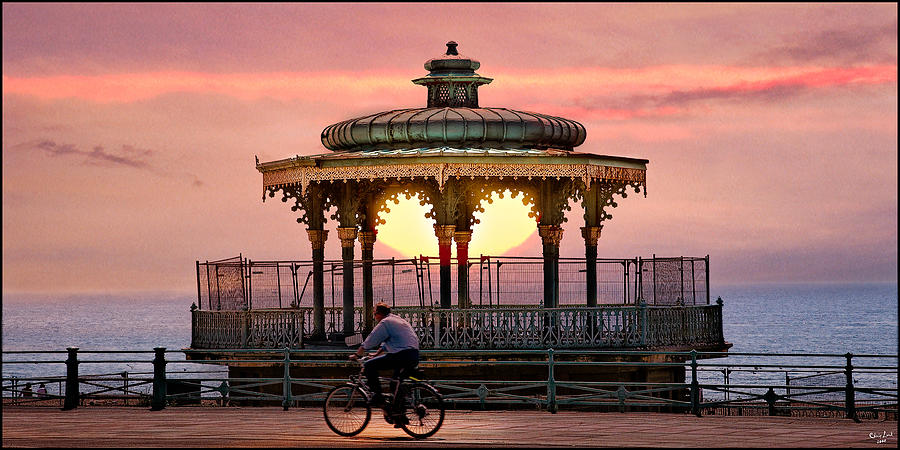 Sunset Photograph - Bandstand by Chris Lord